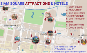 Los puntos calientes en la plaza Siam + mi top 3 selecciones de hoteles