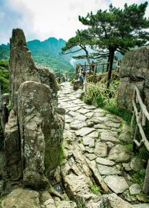 Huangshan mountain hiking. China.